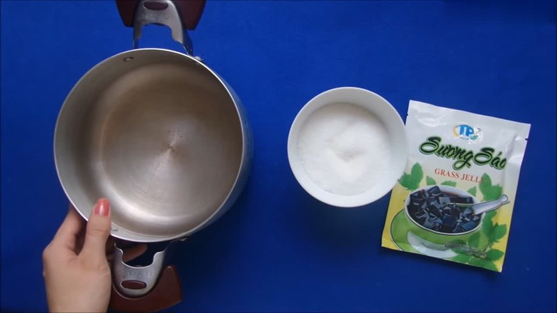 Nguyên liệu làm thạch sương sáo đen Nguyên liệu làm thạch sương sáo đen